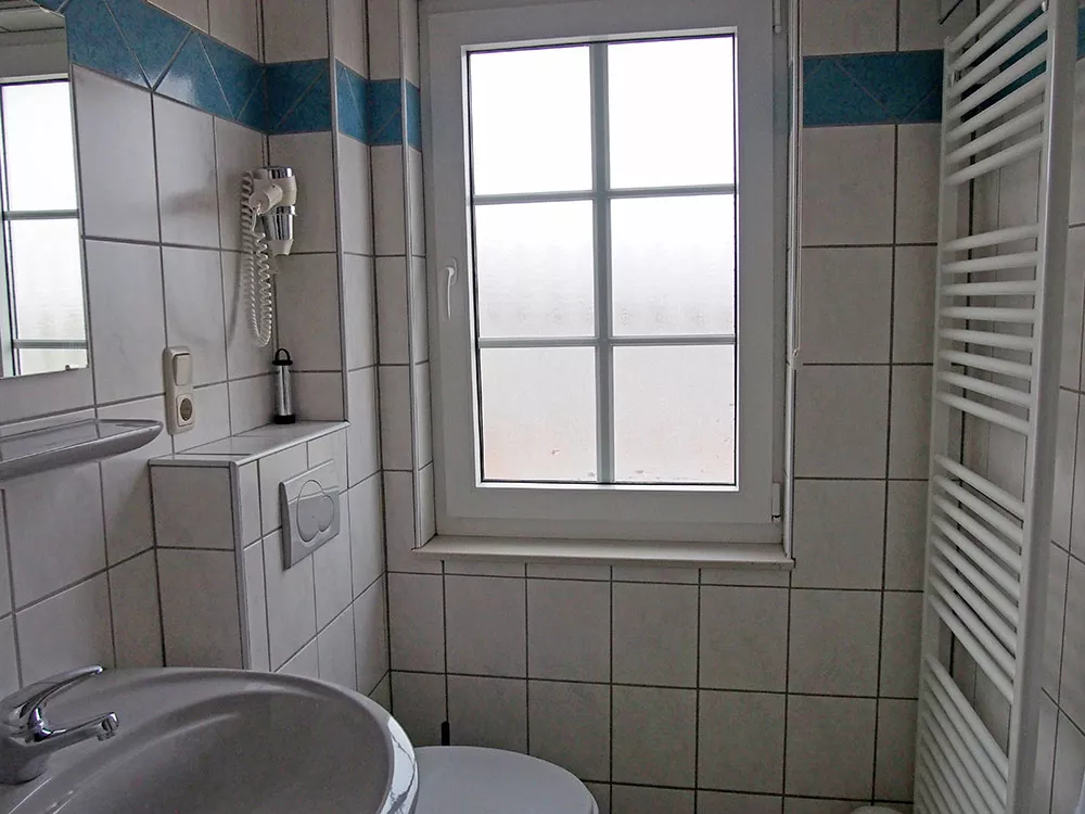 Badezimmer Ferienwohnung 5 mit Dusche und WC