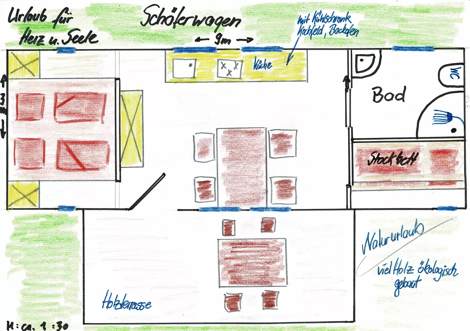 Grundriss Schäferwagen