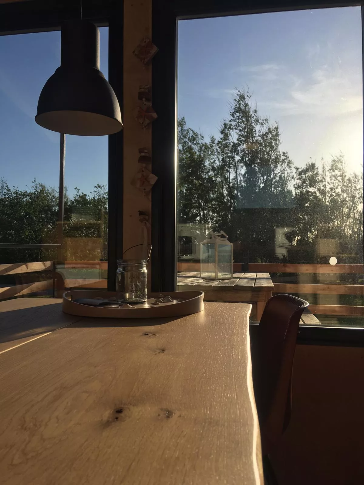 Innenaufnahme Blick nach draußen