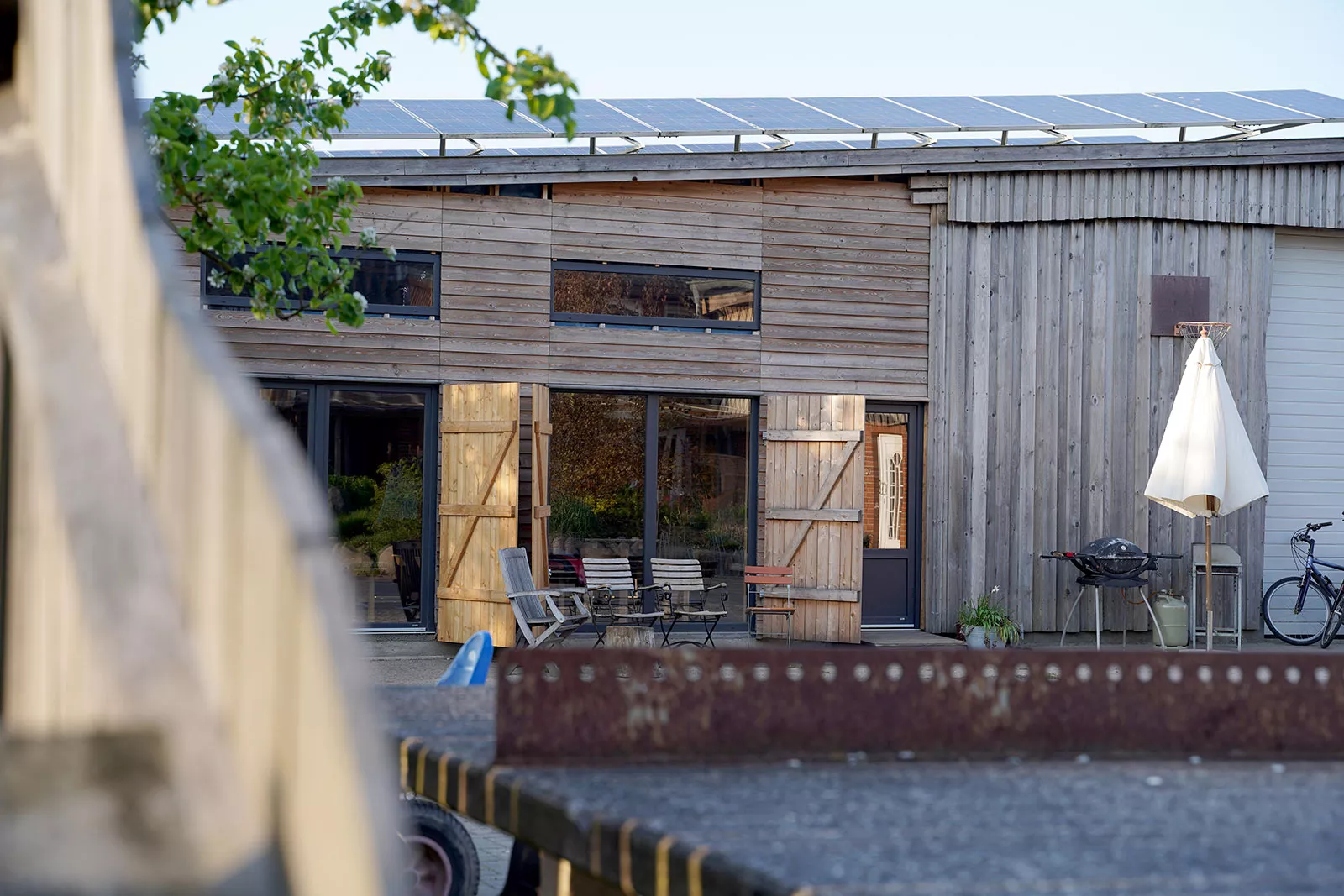 Sitzbereich auf dem Hof